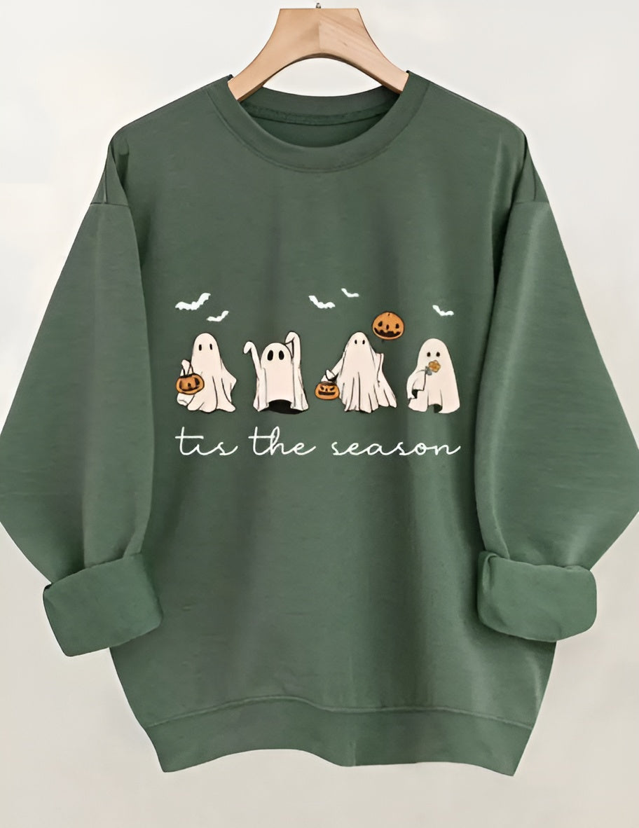 Klara- Mysig hösttröja med spöken & pumpor