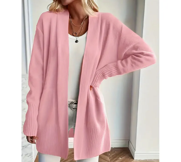 Linnéa - Mjuk Stickad Långkofta