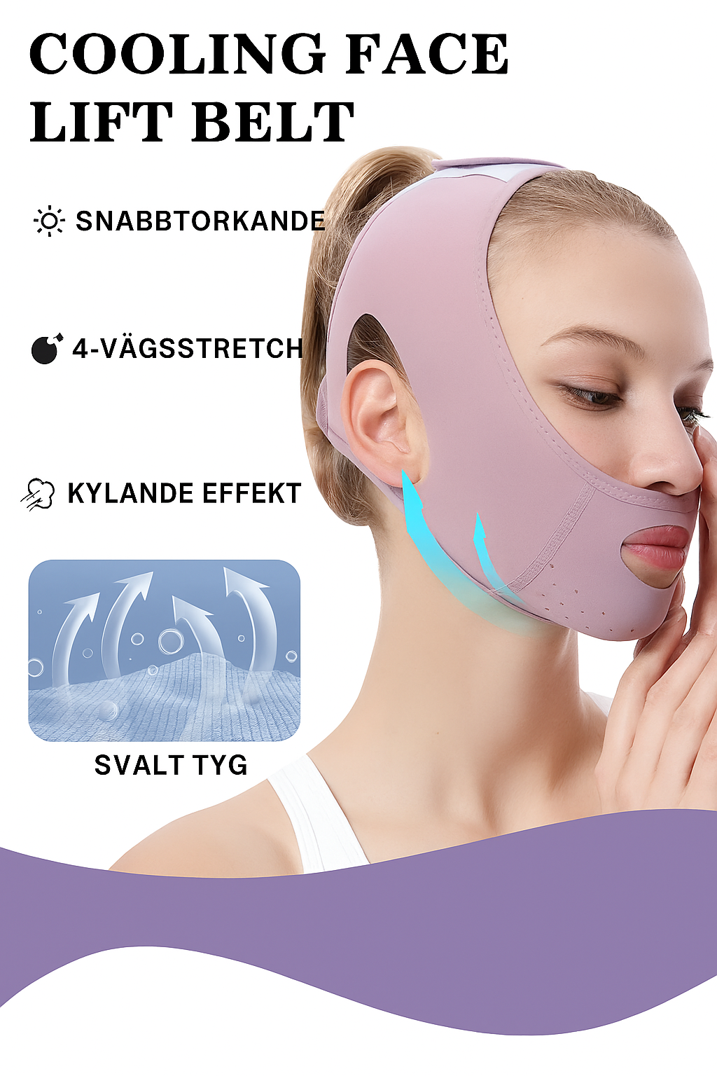 V-Face Lyftband – Fastare Käklinje