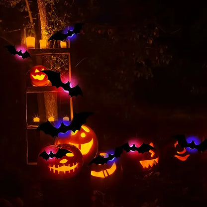 Spöklika Halloween LED-fladdermöss