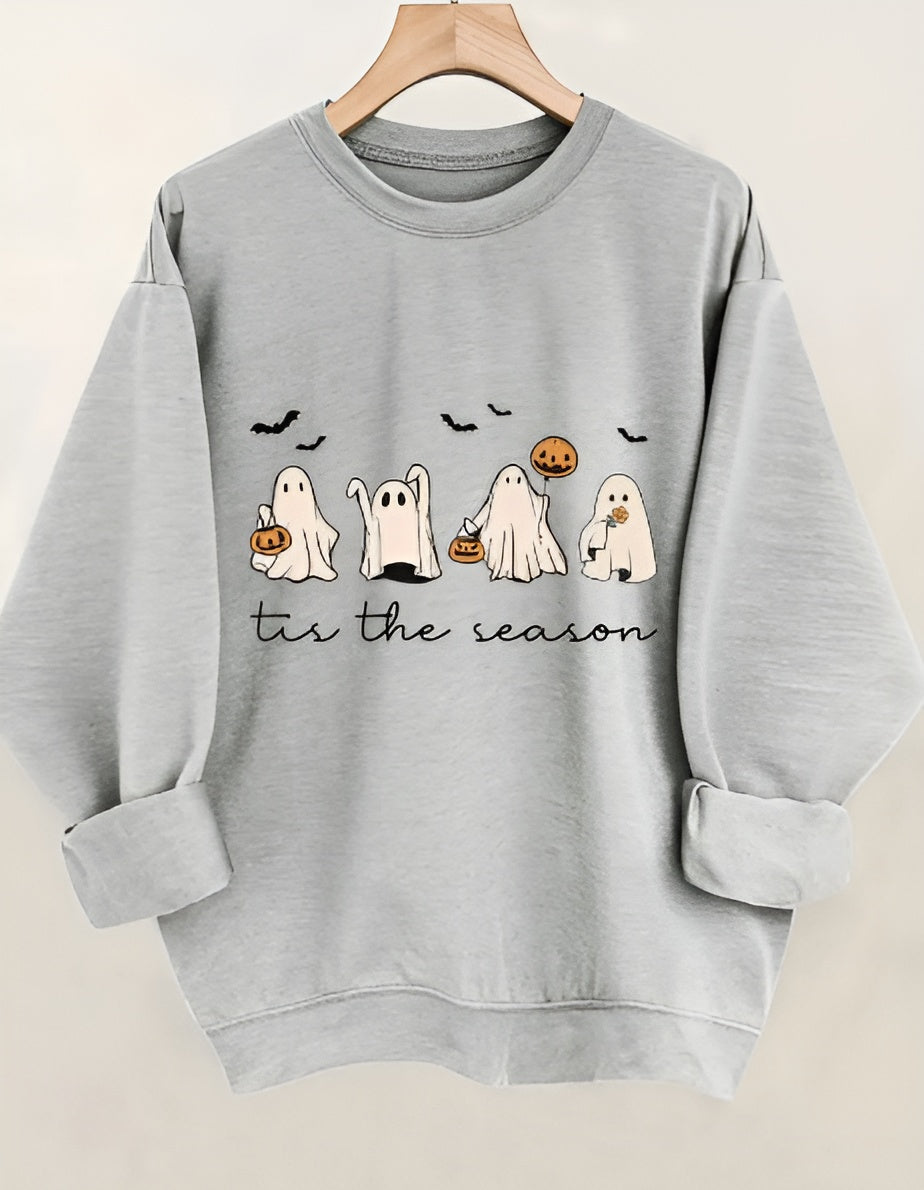 Klara- Mysig hösttröja med spöken & pumpor