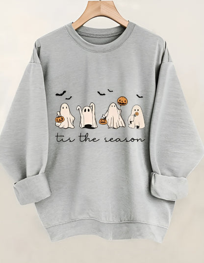 Klara- Mysig hösttröja med spöken & pumpor