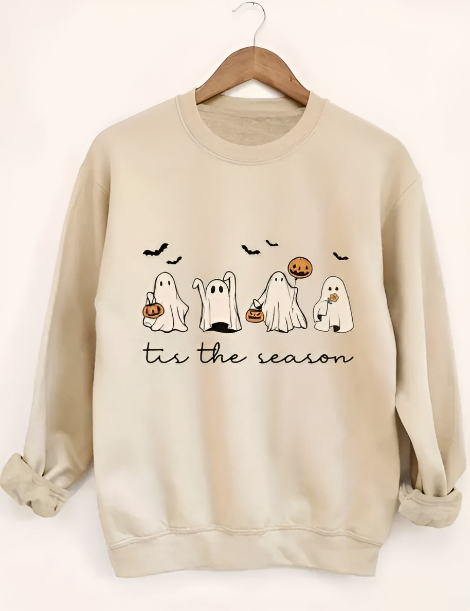 Klara- Mysig hösttröja med spöken & pumpor