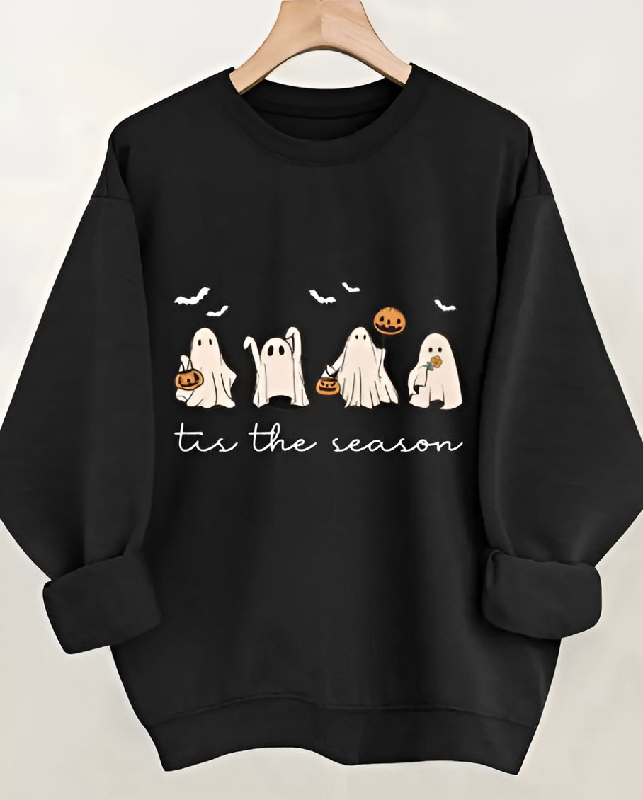 Klara- Mysig hösttröja med spöken & pumpor