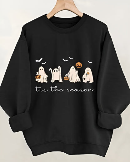 Klara- Mysig hösttröja med spöken & pumpor