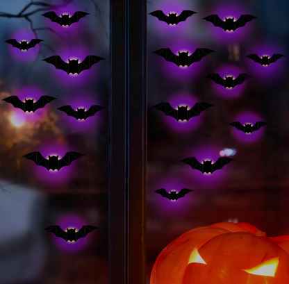 Spöklika Halloween LED-fladdermöss