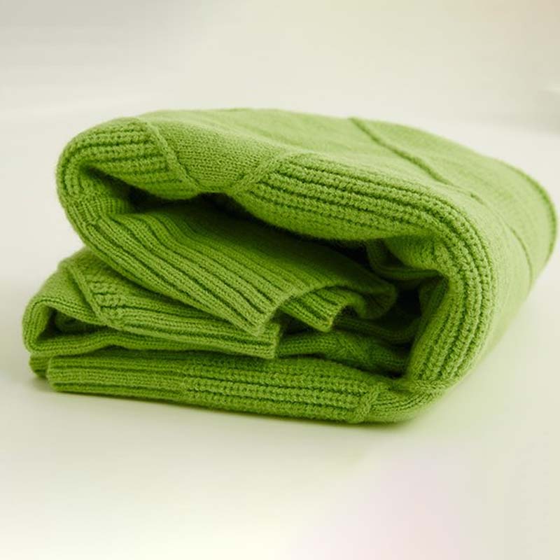 Elvira | Stickad Polotröja med Struktur