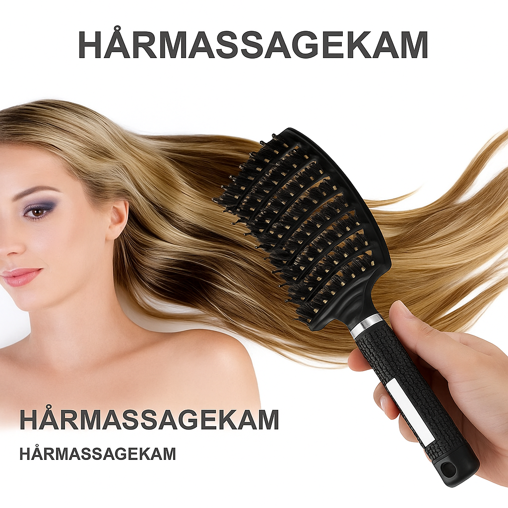Böjd trasselutredande hårborste - Alva